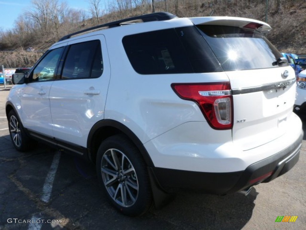 2015 Explorer XLT 4WD - White Platinum / Charcoal Black photo #4