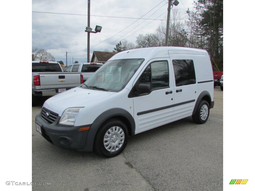 Frozen White 2010 Ford Transit Connect XL Cargo Van Exterior Photo #102444376