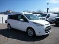 Frozen White 2015 Ford Transit Connect Titanium Wagon