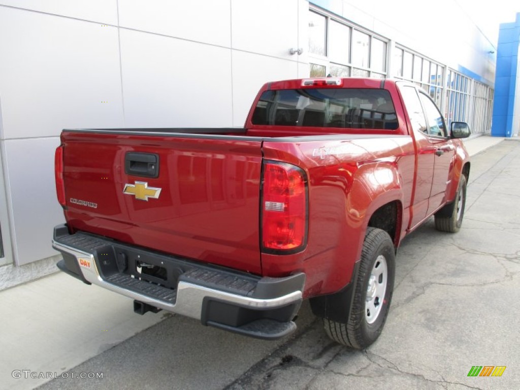 Red Rock Metallic 2015 Chevrolet Colorado WT Extended Cab 4WD Exterior Photo #102447589