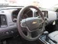 Jet Black/Dark Ash 2015 Chevrolet Colorado WT Extended Cab 4WD Steering Wheel