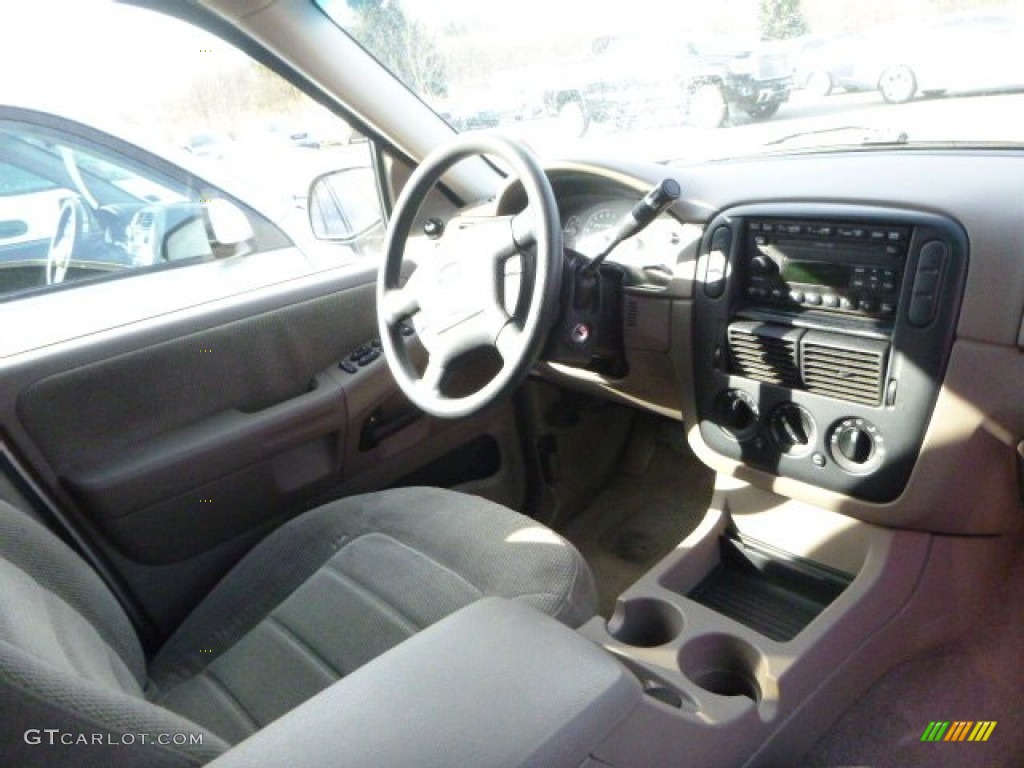 2002 Explorer XLT 4x4 - Harvest Gold Metallic / Medium Parchment photo #8