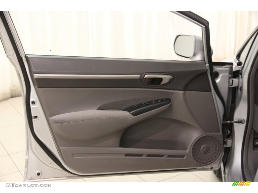 2007 Honda Civic EX Sedan Gray Door Panel Photo #102448369