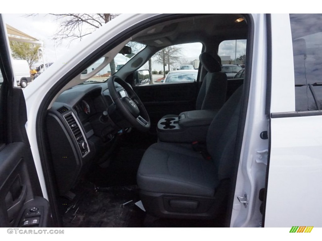 2015 1500 Tradesman Quad Cab - Bright White / Black/Diesel Gray photo #7
