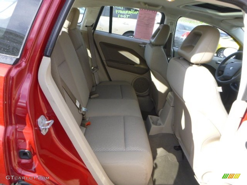 2009 Caliber SXT - Inferno Red Crystal Pearl / Pastel Pebble Beige photo #11