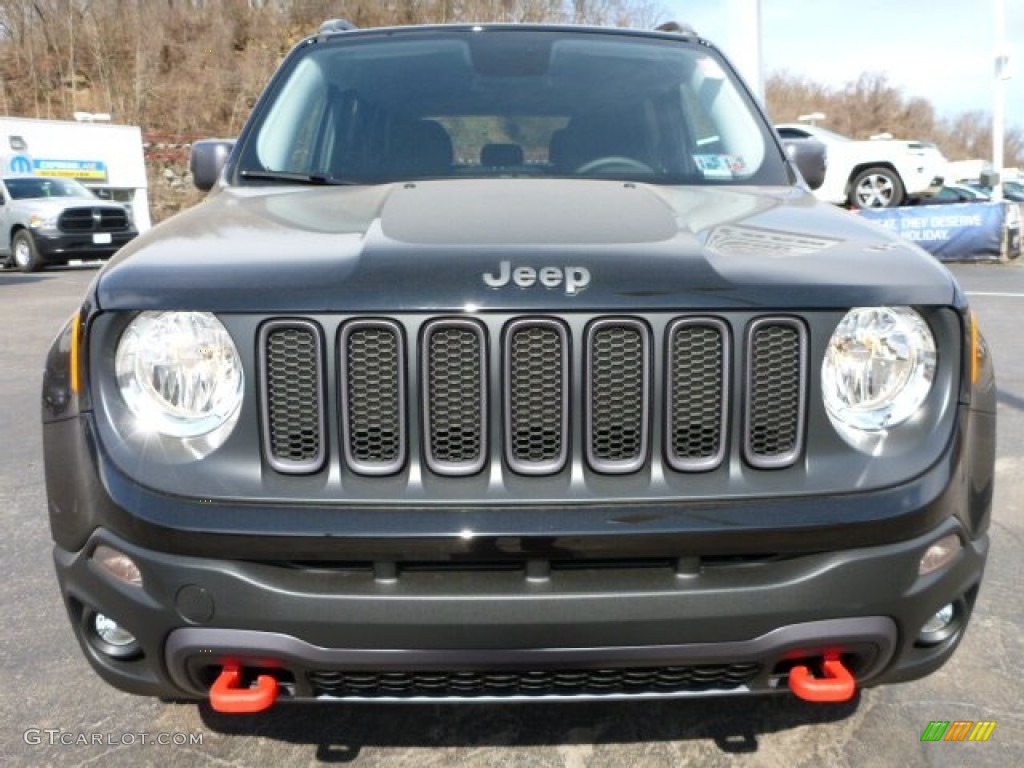 Black 2015 Jeep Renegade Trailhawk 4x4 Exterior Photo #102450400