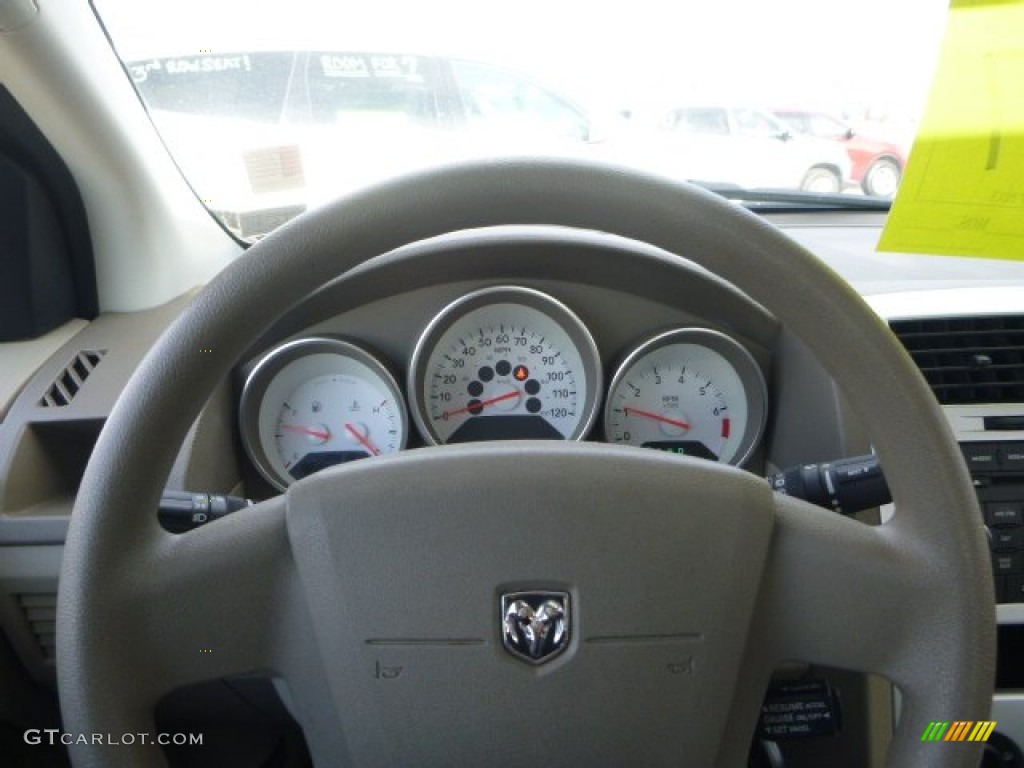 2009 Caliber SXT - Inferno Red Crystal Pearl / Pastel Pebble Beige photo #18