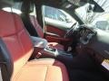 2015 Dodge Charger Black/Ruby Red Interior Front Seat Photo