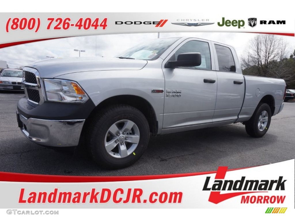 2015 1500 Tradesman Quad Cab - Bright Silver Metallic / Black/Diesel Gray photo #1