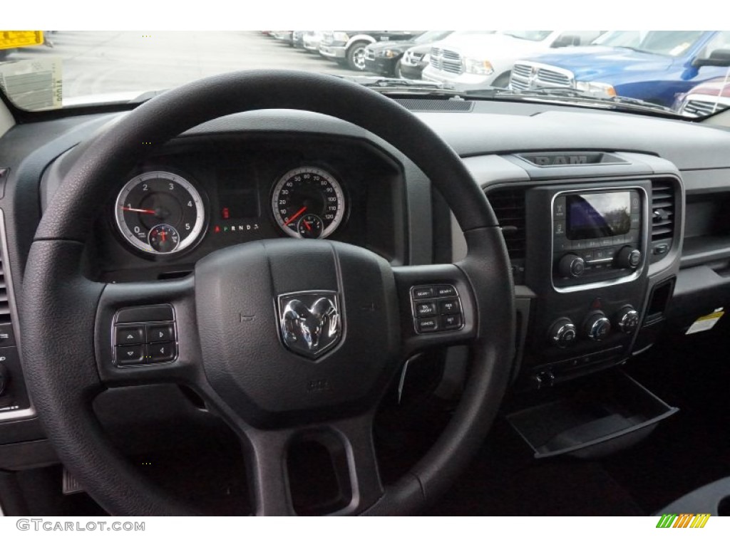 2015 1500 Tradesman Quad Cab - Bright White / Black/Diesel Gray photo #8