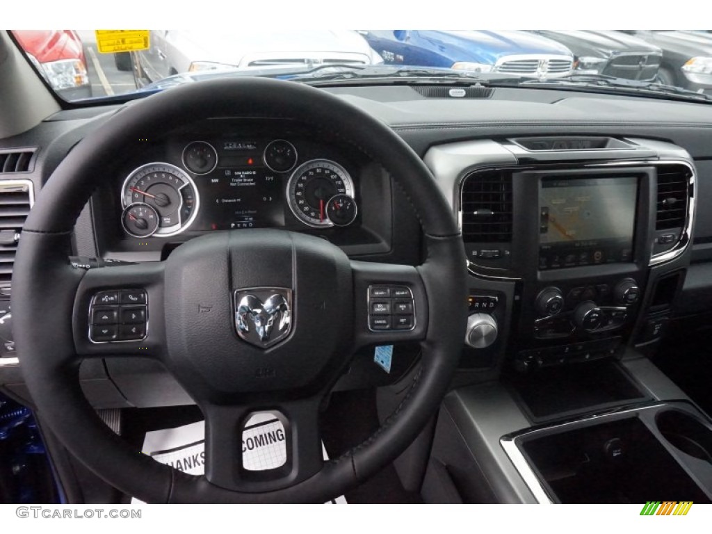 2015 Ram 1500 Sport Regular Cab Black Dashboard Photo #102453581