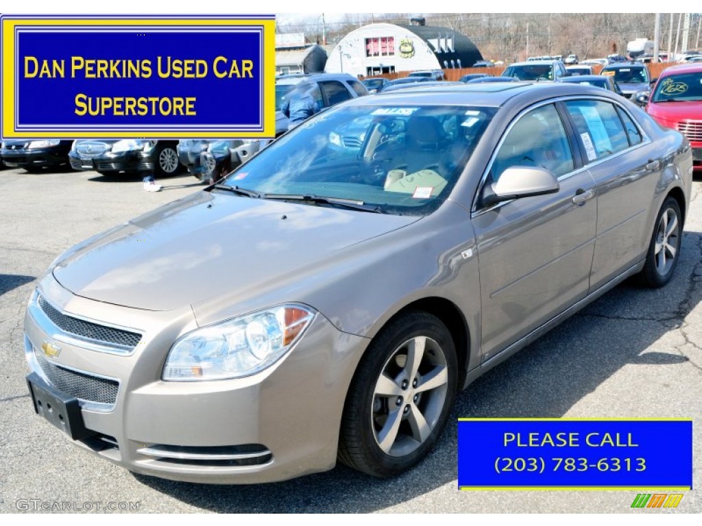 2008 Malibu LT Sedan - Amber Bronze Metallic / Titanium Gray photo #1