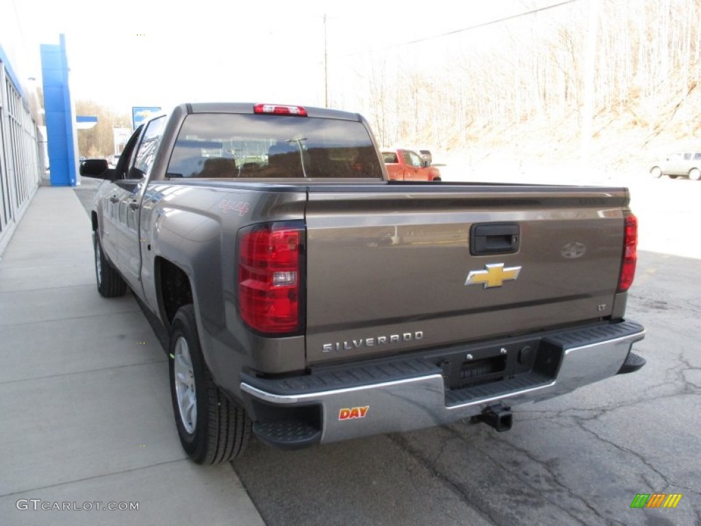 2015 Silverado 1500 LT Crew Cab 4x4 - Brownstone Metallic / Jet Black photo #7