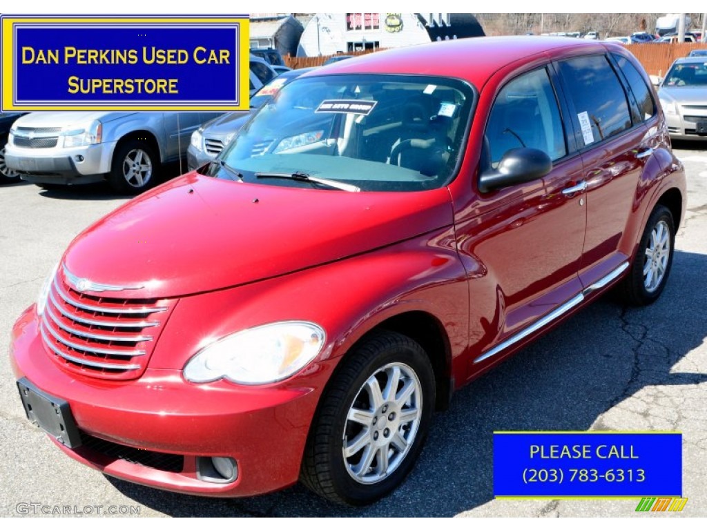2010 PT Cruiser Classic - Inferno Red Crystal Pearl / Pastel Slate Gray photo #1
