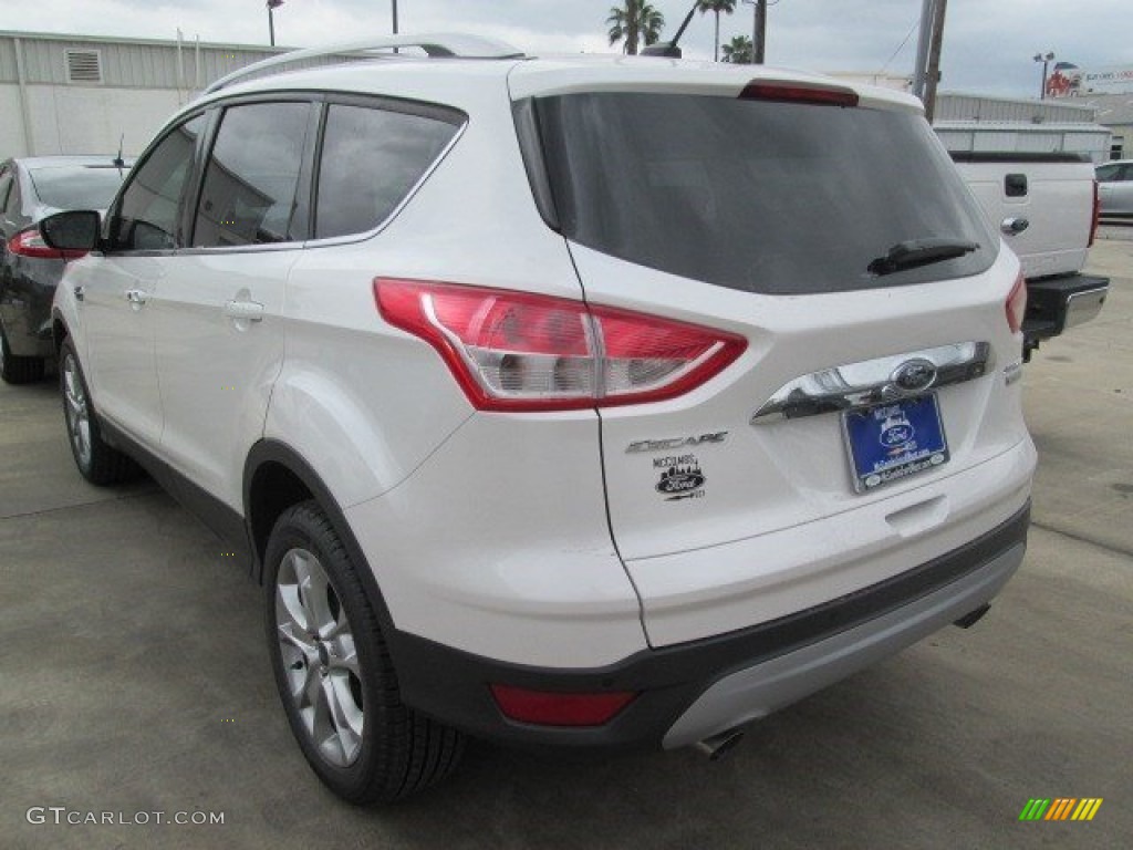 2015 Escape Titanium - White Platinum Metallic Tri-Coat / Charcoal Black photo #4