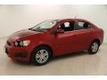 Crystal Red Tintcoat 2014 Chevrolet Sonic LT Sedan Exterior