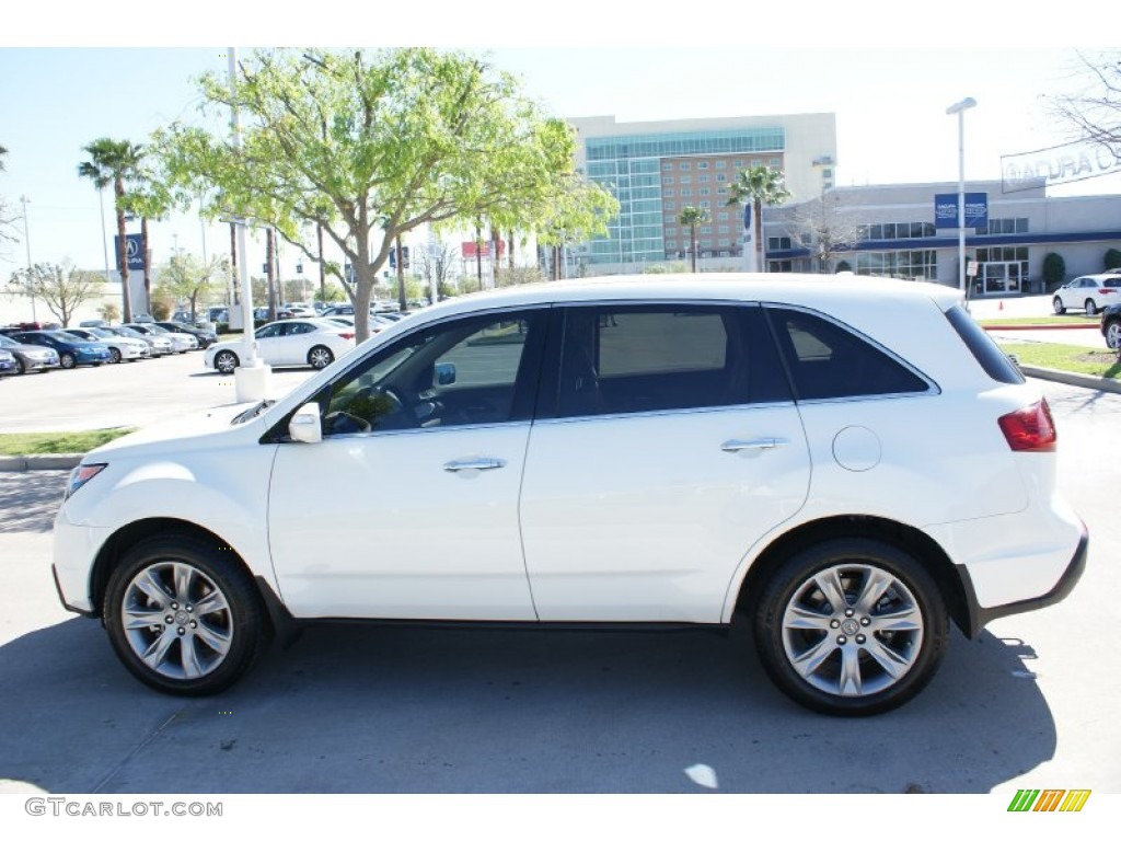 2013 MDX SH-AWD Advance - Aspen White Pearl / Parchment photo #6