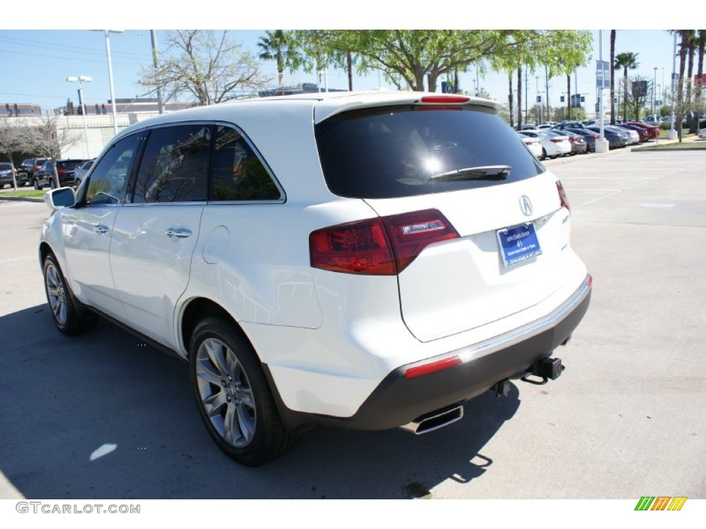 2013 MDX SH-AWD Advance - Aspen White Pearl / Parchment photo #7