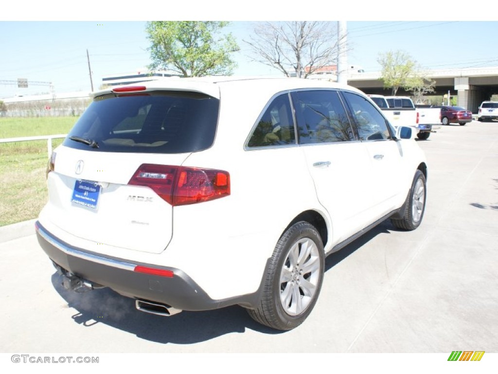 2013 MDX SH-AWD Advance - Aspen White Pearl / Parchment photo #9