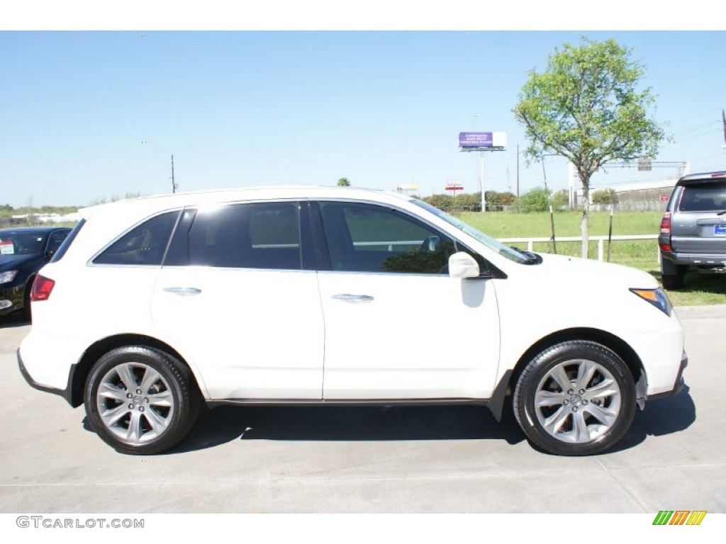 2013 MDX SH-AWD Advance - Aspen White Pearl / Parchment photo #10
