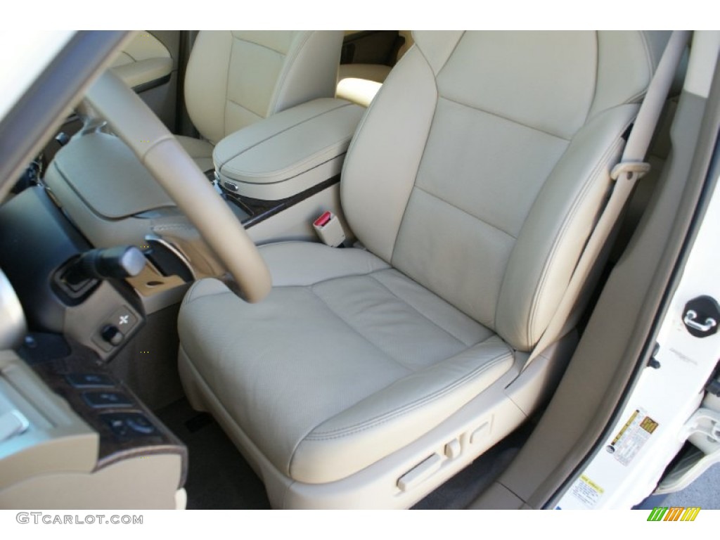 2013 MDX SH-AWD Advance - Aspen White Pearl / Parchment photo #14