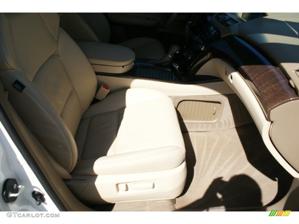 2013 MDX SH-AWD Advance - Aspen White Pearl / Parchment photo #28