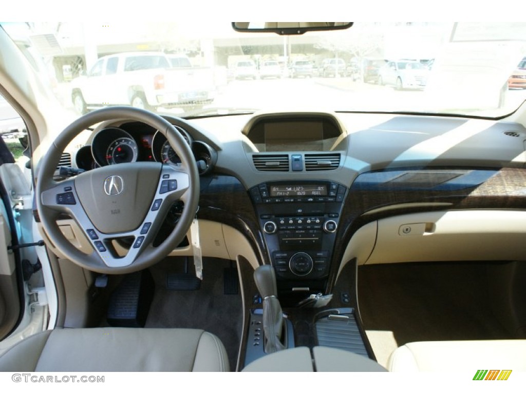 2013 MDX SH-AWD Advance - Aspen White Pearl / Parchment photo #30