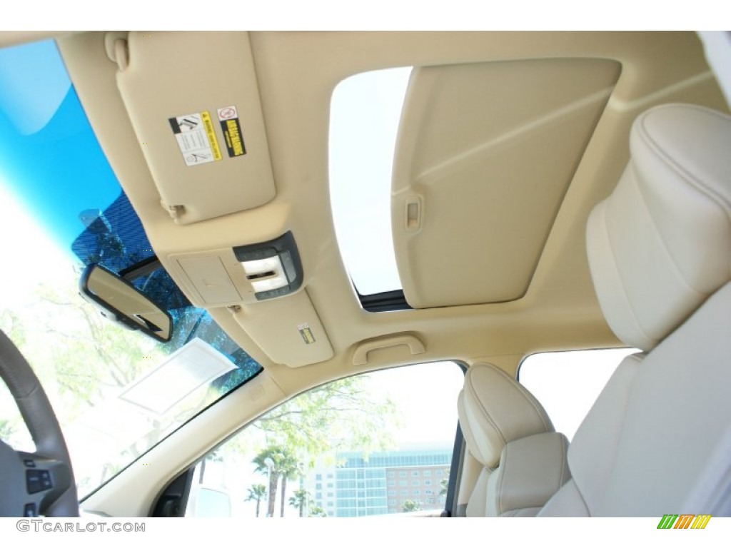 2013 MDX SH-AWD Advance - Aspen White Pearl / Parchment photo #55