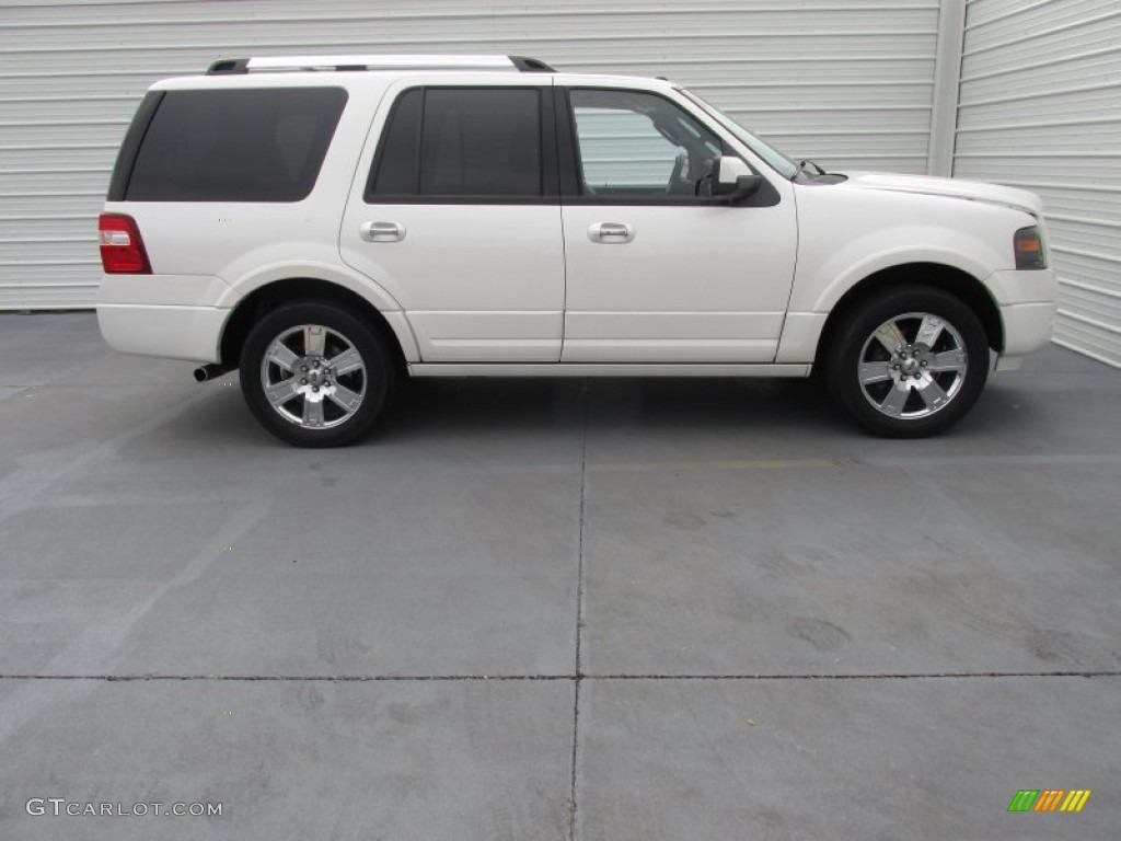 2010 Expedition Limited - White Platinum Tri-Coat Metallic / Charcoal Black photo #8