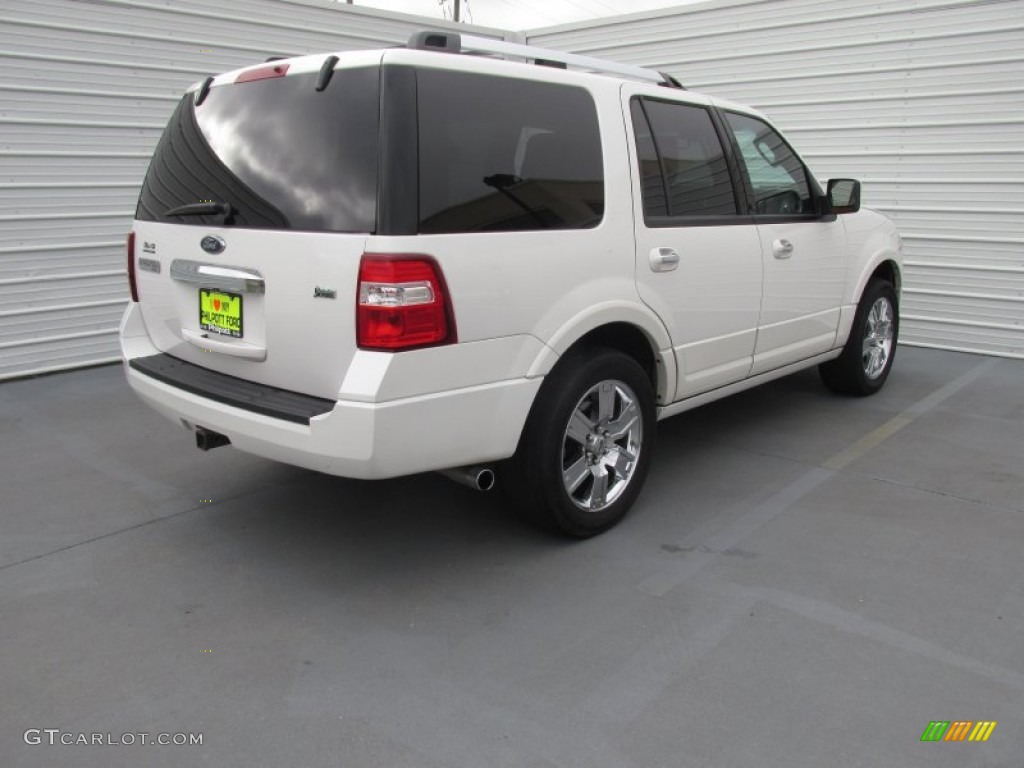 2010 Expedition Limited - White Platinum Tri-Coat Metallic / Charcoal Black photo #9