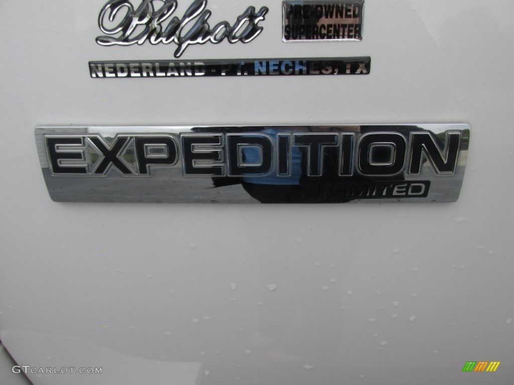 2010 Expedition Limited - White Platinum Tri-Coat Metallic / Charcoal Black photo #13