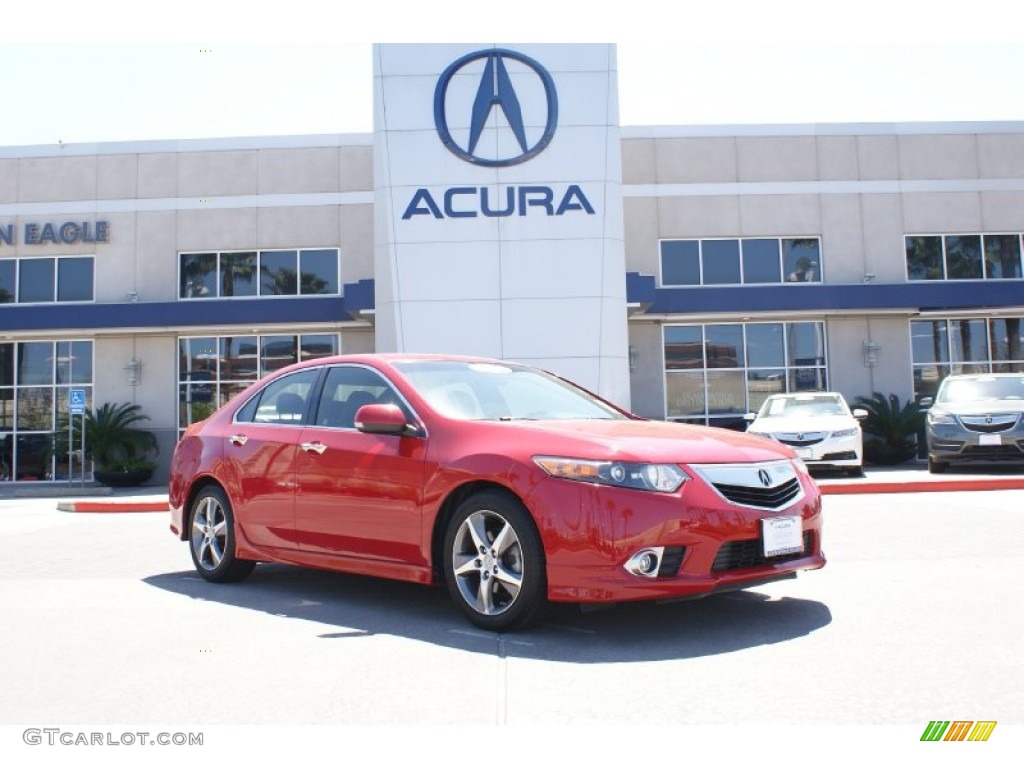 Milano Red Acura TSX