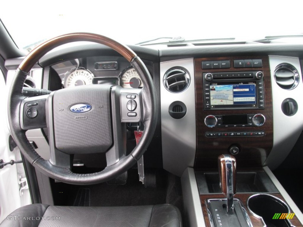 2010 Expedition Limited - White Platinum Tri-Coat Metallic / Charcoal Black photo #42