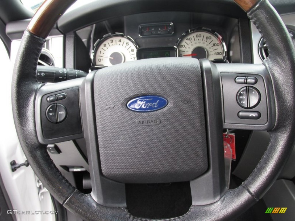 2010 Expedition Limited - White Platinum Tri-Coat Metallic / Charcoal Black photo #47