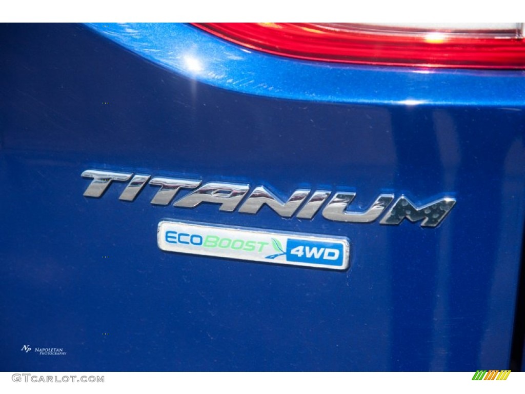 2014 Escape Titanium 2.0L EcoBoost 4WD - Deep Impact Blue / Charcoal Black photo #16