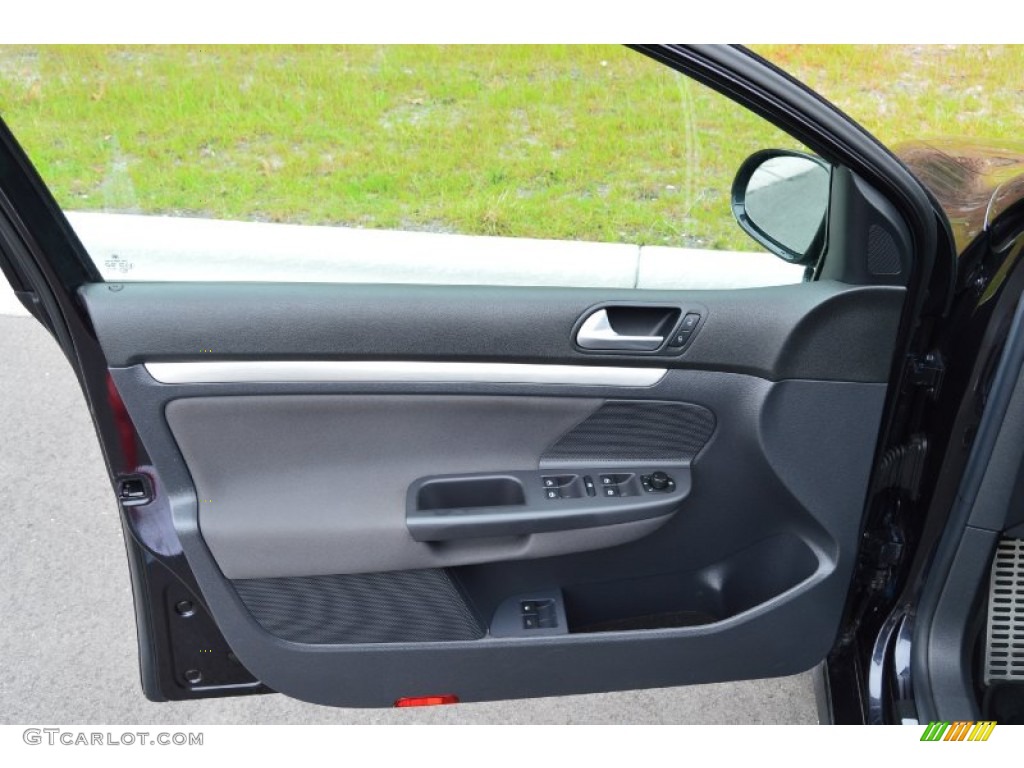 2007 Volkswagen GTI 4 Door Interlagos Plaid Cloth Door Panel Photo #102461012