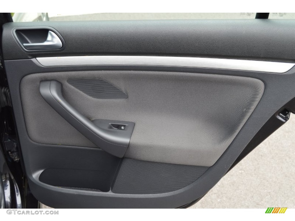 2007 Volkswagen GTI 4 Door Interlagos Plaid Cloth Door Panel Photo #102461051