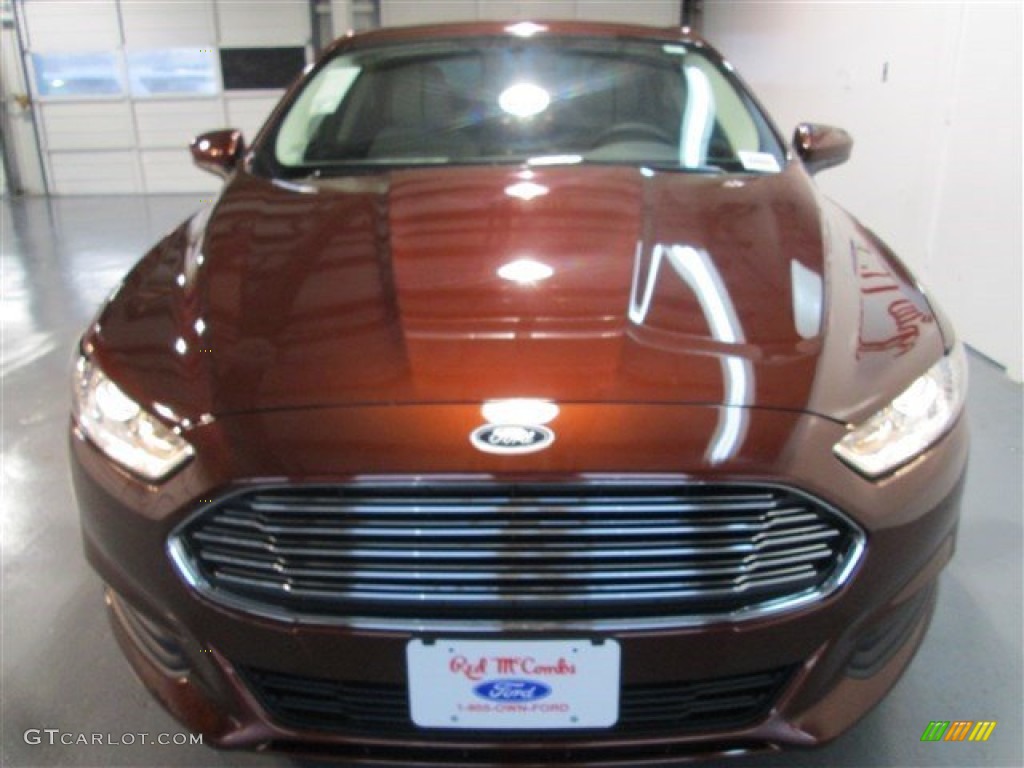 2015 Fusion S - Bronze Fire Metallic / Earth Gray photo #2