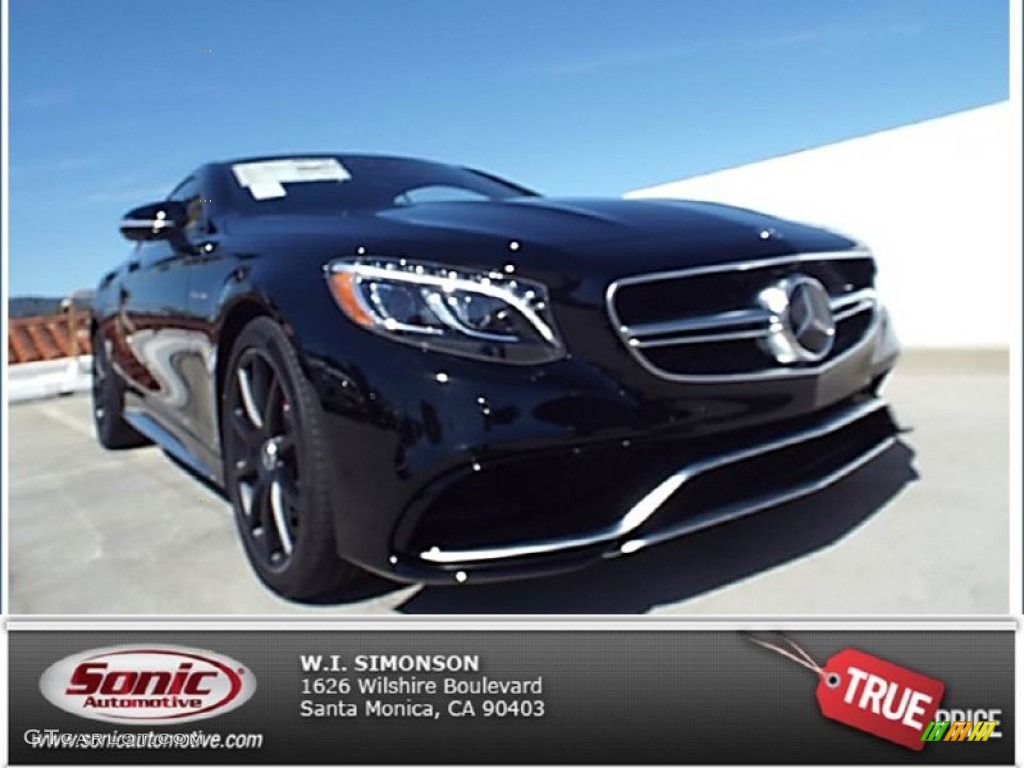 2015 S 63 AMG 4Matic Coupe - Black / Black photo #1