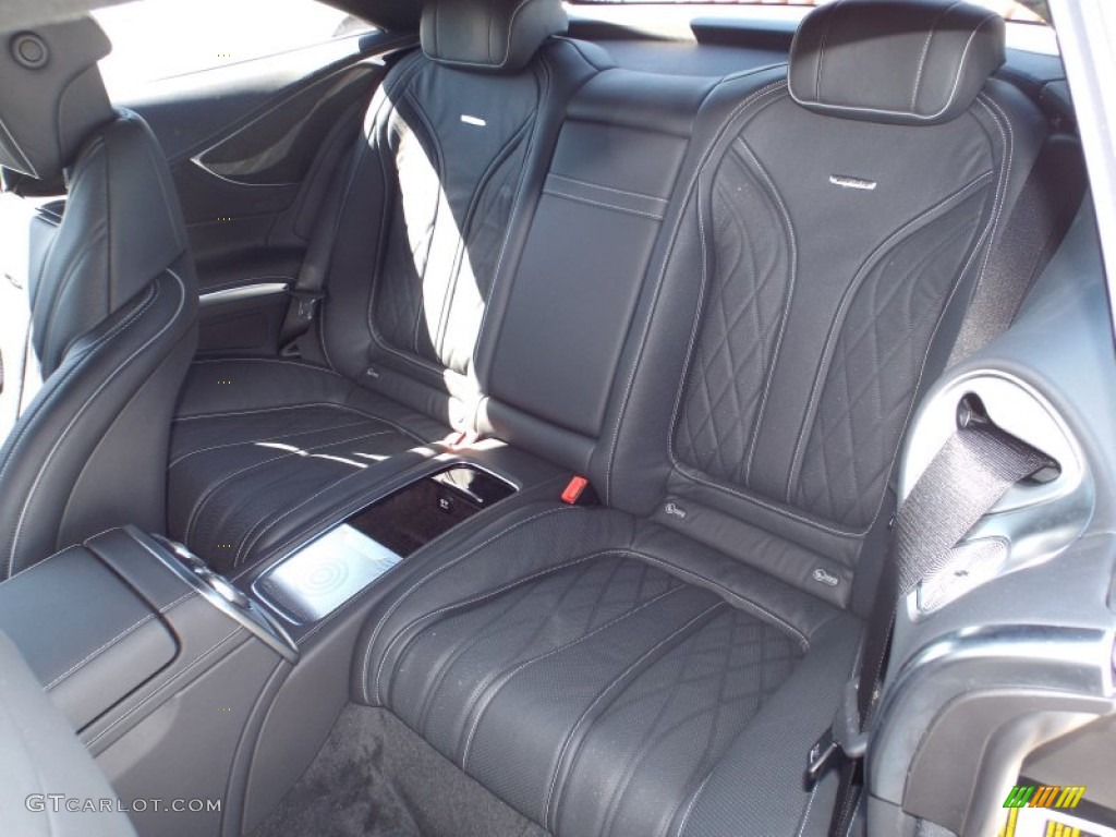 2015 Mercedes-Benz S 63 AMG 4Matic Coupe Rear Seat Photo #102470391