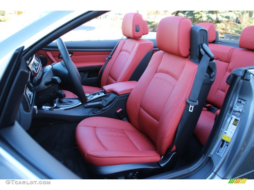 Coral Red/Black Interior 2012 BMW 3 Series 328i Convertible Photo #102474111