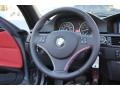 Coral Red/Black Steering Wheel Photo for 2012 BMW 3 Series #102474225