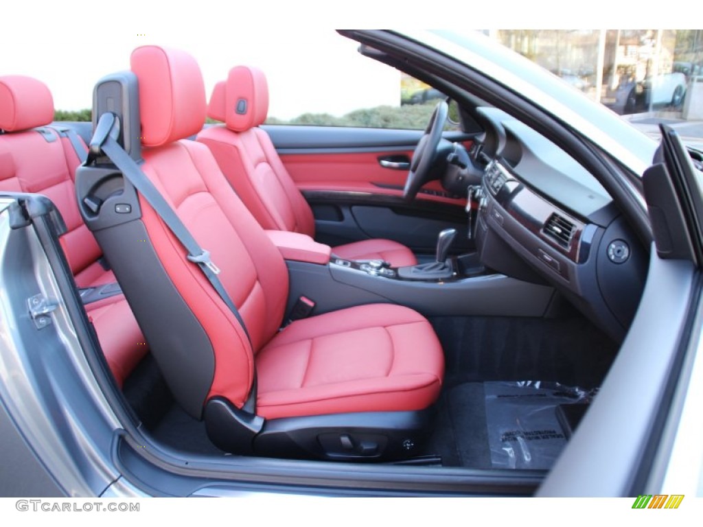 Coral Red/Black Interior 2012 BMW 3 Series 328i Convertible Photo #102474408