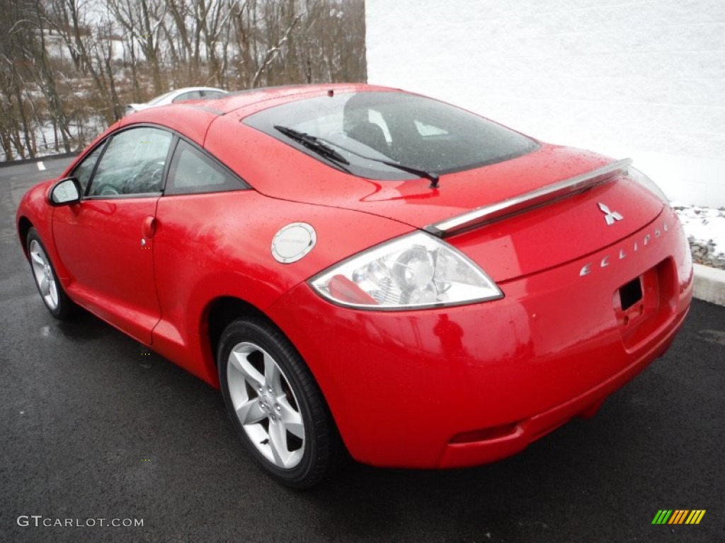 2007 Eclipse GS Coupe - Pure Red / Dark Charcoal photo #11