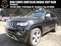 2015 Brilliant Black Crystal Pearl Jeep Grand Cherokee Overland 4x4  photo #1