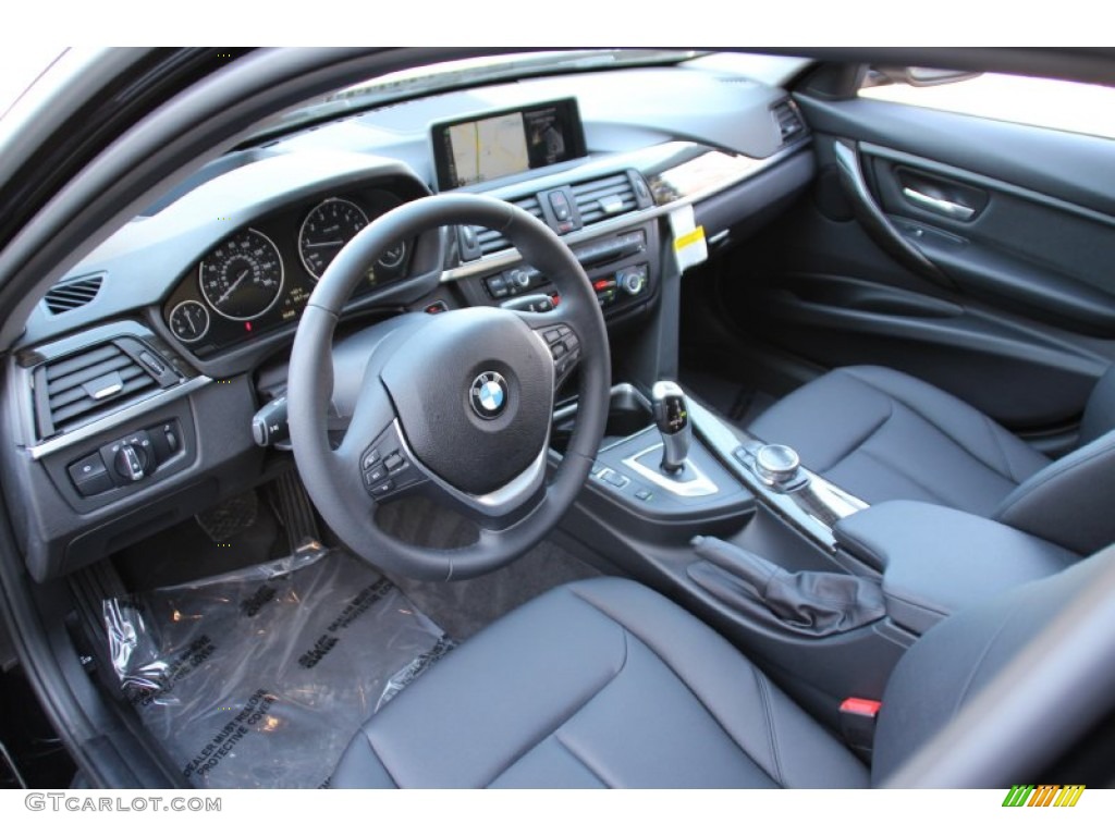 Black Interior 2015 BMW 3 Series 328i xDrive Sedan Photo #102477199
