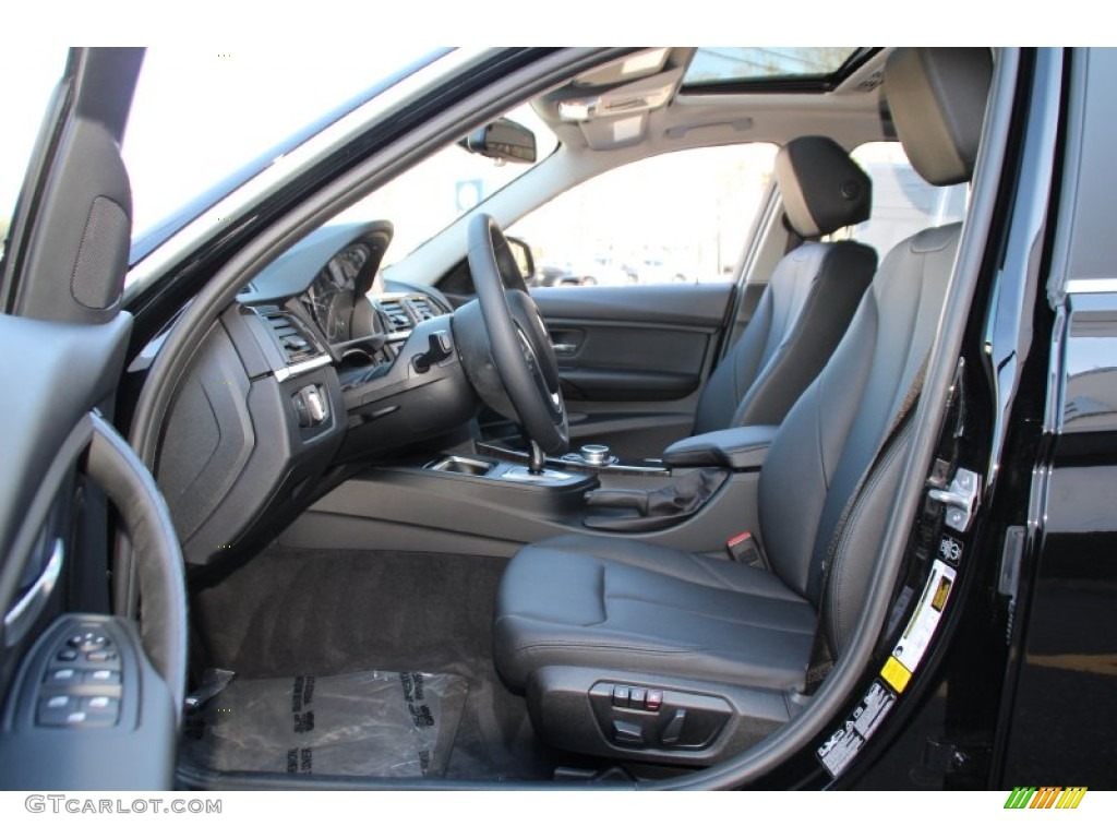 Black Interior 2015 BMW 3 Series 328i xDrive Sedan Photo #102477225