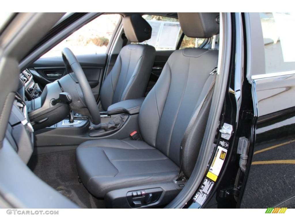 Black Interior 2015 BMW 3 Series 328i xDrive Sedan Photo #102477270