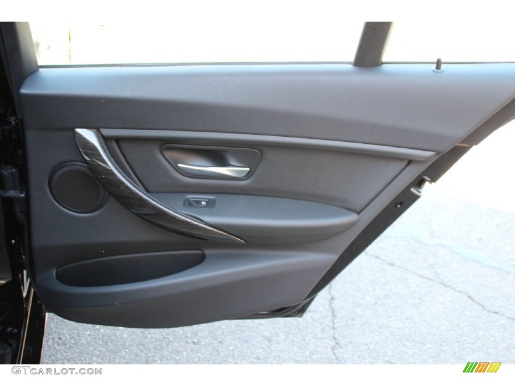 2015 BMW 3 Series 328i xDrive Sedan Black Door Panel Photo #102477528