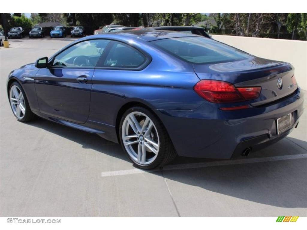 2014 6 Series 640i Coupe - Deep Sea Blue Metallic / Black photo #3